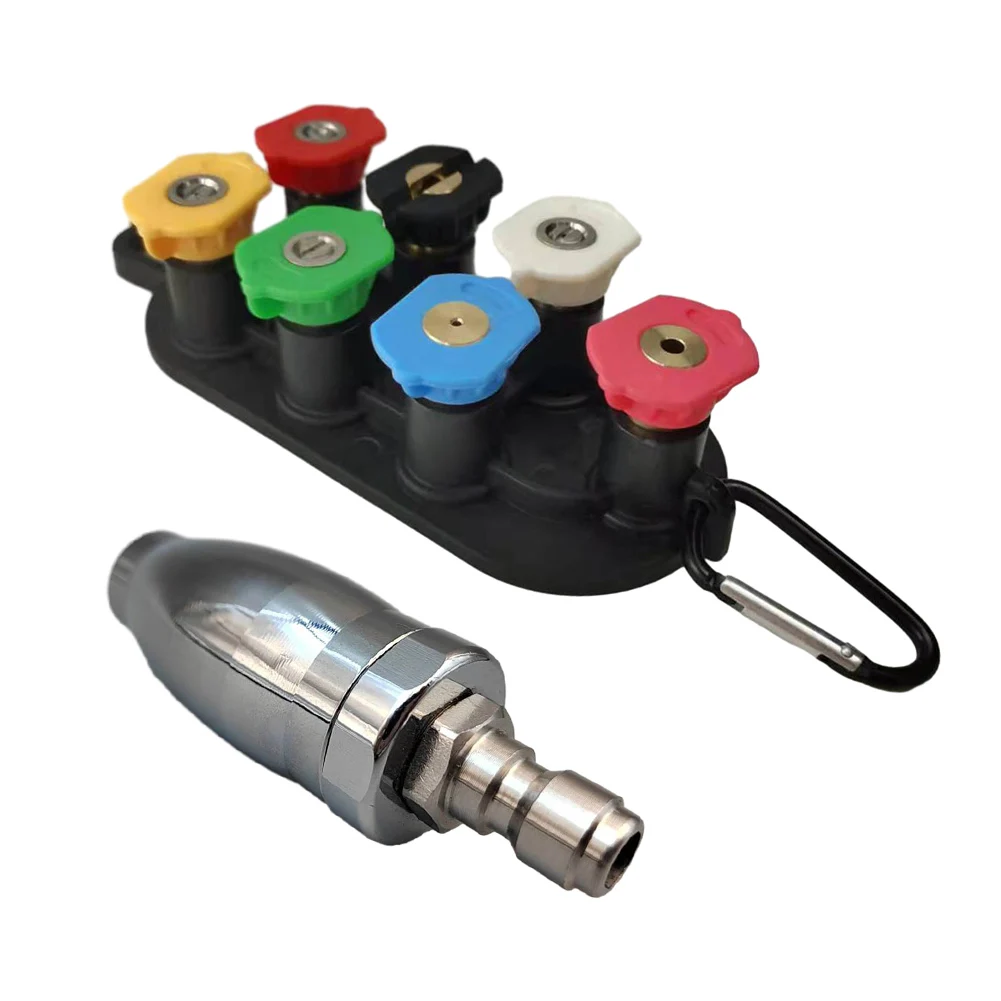 High Pressure Washer Rotating Turbo Nozzle With 7 Spray Tips Kit Quick Connect Pressure Washer Parts Garden Power Tool Part
High Pressure Washer Rotating Turbo Nozzle With 7 Spray Tips Kit Quick Connect Pressure Washer Parts Garden Power Tool Part