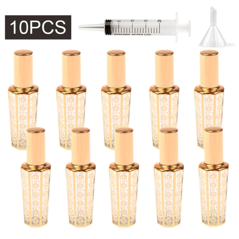 10pcs Spray Bottles 15ml Gold Sample Empty Containers Travel Portable Glass Perfume Bottle Atomizer Elegant Ultra Mist Sprayer
10pcs Spray Bottles 15ml Gold Sample Empty Containers Travel Portable Glass Perfume Bottle Atomizer Elegant Ultra Mist Sprayer