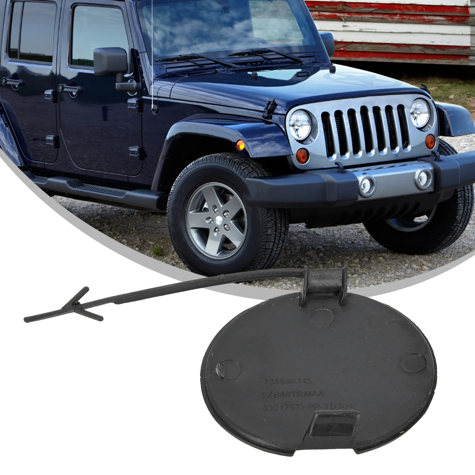 1pcs Car Bumper Towing Hook Cover Plastic 5XB38LXHAA Front Trailer Hook Cover For Jeep Renegade 2015-2020 Car Traction Parts
1pcs Car Bumper Towing Hook Cover Plastic 5XB38LXHAA Front Trailer Hook Cover For Jeep Renegade 2015-2020 Car Traction Parts