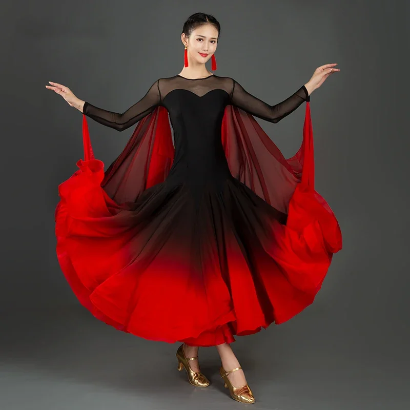 New Sexy Modern Dance Dress National Standard Women Ballroom Dance Dresses Top Grade Red Waltz Performance Costumes
New Sexy Modern Dance Dress National Standard Women Ballroom Dance Dresses Top Grade Red Waltz Performance Costumes