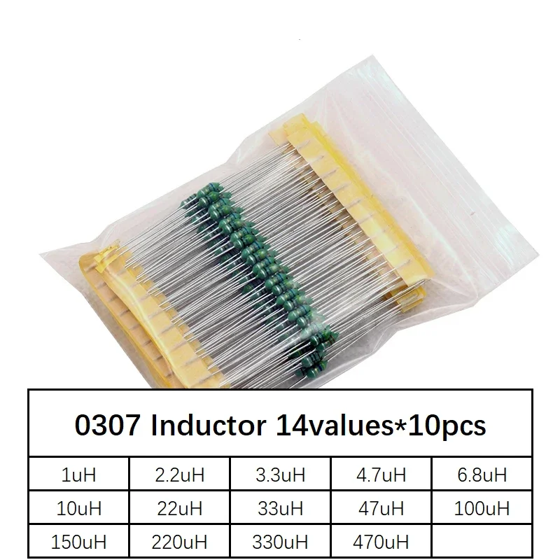 0307 1uH to 470uH Inductor,14valuesX10pcs=140pcs,,color ring Inductor Assorted Kit
0307 1uH to 470uH Inductor,14valuesX10pcs=140pcs,,color ring Inductor Assorted Kit