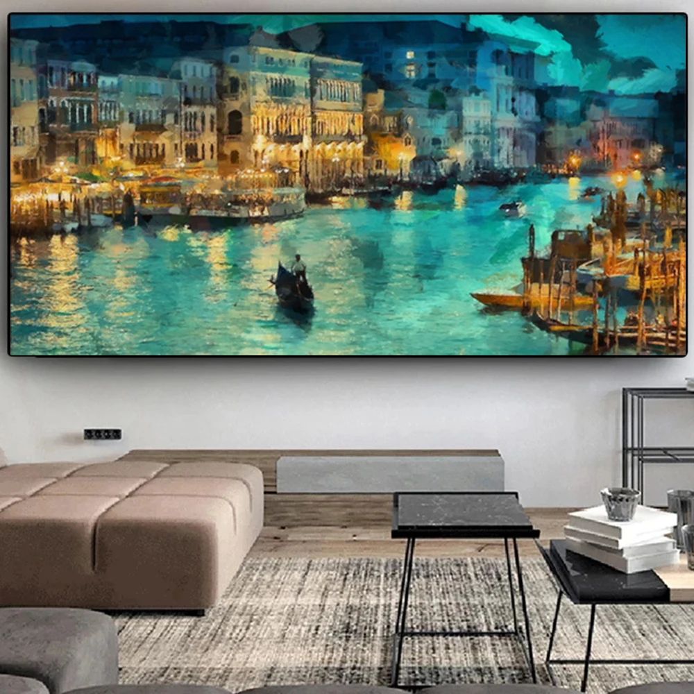 Venice Night Landscape Canvas Painting Wall Art Abstract Famous City View Poster Prints For Living Room Home Decor Aesthetic
Venice Night Landscape Canvas Painting Wall Art Abstract Famous City View Poster Prints For Living Room Home Decor Aesthetic