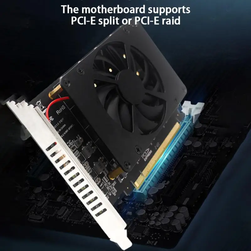 Диск M.2 NVMe SSD PCIe X16, адаптер PCI Express 4,0 X16, переключение на 4 порта, Адаптерная карта M.2 поддерживает RAID PCIe bifurкацию
Диск M.2 NVMe SSD PCIe X16, адаптер PCI Express 4,0 X16, переключение на 4 порта, Адаптерная карта M.2 поддерживает RAID PCIe bifurкацию