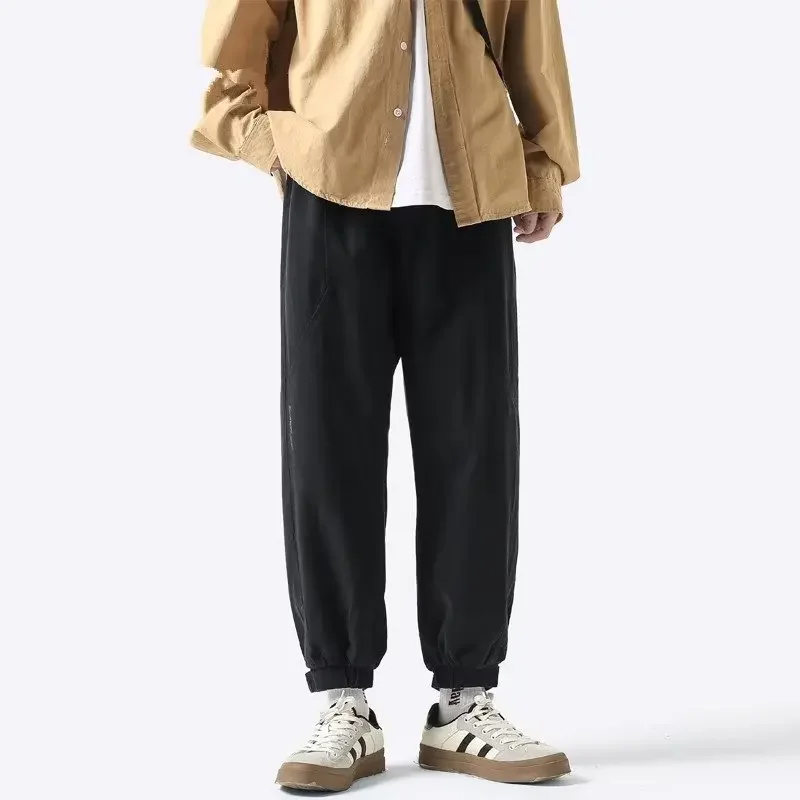 

Штаны-карго HOUZHOU мужские в японском стиле, уличные Свободные повседневные штаны в стиле оверсайз, Корейская уличная одежда в стиле Харадзюку, хип-хоп, большие размеры 4XL