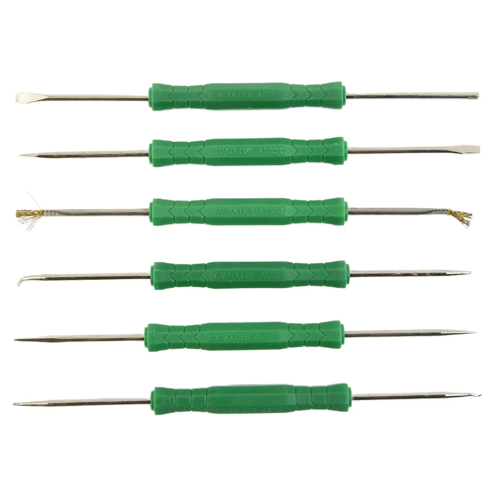6Pcs Set Desoldering Aid Tools Kits Soldering Aid Assist Tools PCB Cleaning Kit Repair Tools Electronic Heat Assist Set
6Pcs Set Desoldering Aid Tools Kits Soldering Aid Assist Tools PCB Cleaning Kit Repair Tools Electronic Heat Assist Set