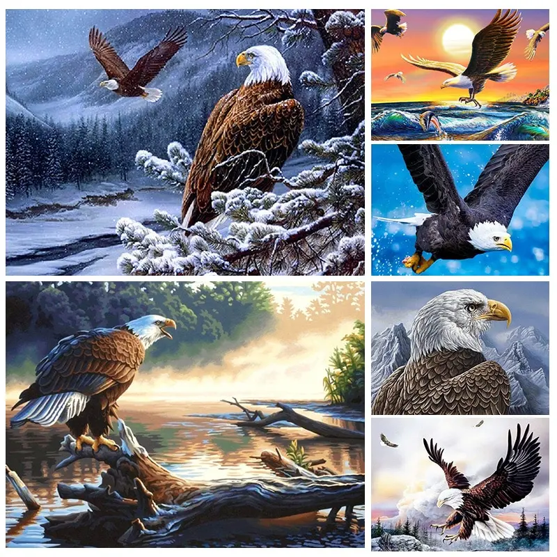 Animal DIY 5D Diamond Painting Kits Full Drill Eagle Diamond Mosaic Hand Inlaid Rhinestones Embroidery Home Decor Gifts
Animal DIY 5D Diamond Painting Kits Full Drill Eagle Diamond Mosaic Hand Inlaid Rhinestones Embroidery Home Decor Gifts