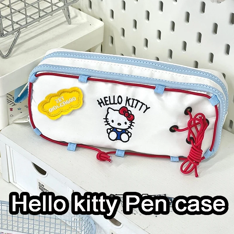 Hello Kitty Stationery Bag Kawaii Sanrio Cute Anime Kids Y2K Toys Large-Capacity Student Embroidery Pencil Case Birthday Gifts
Hello Kitty Stationery Bag Kawaii Sanrio Cute Anime Kids Y2K Toys Large-Capacity Student Embroidery Pencil Case Birthday Gifts