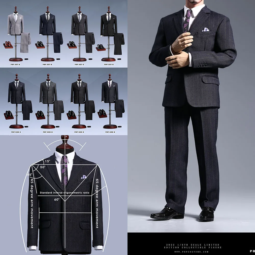 POP COSTUME X36 X37 1/6 Scale Men's Western Formal High Suit Business Clothes Set Shoes Accessory for 12'' Action Figure Body
POP COSTUME X36 X37 1/6 Scale Men's Western Formal High Suit Business Clothes Set Shoes Accessory for 12'' Action Figure Body