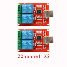 2pcs USB Relay Module 2 Channels DC 5V Computer Control Switch Driver PC Intelligent Controller Board for Smart Home PLC
2pcs USB Relay Module 2 Channels DC 5V Computer Control Switch Driver PC Intelligent Controller Board for Smart Home PLC