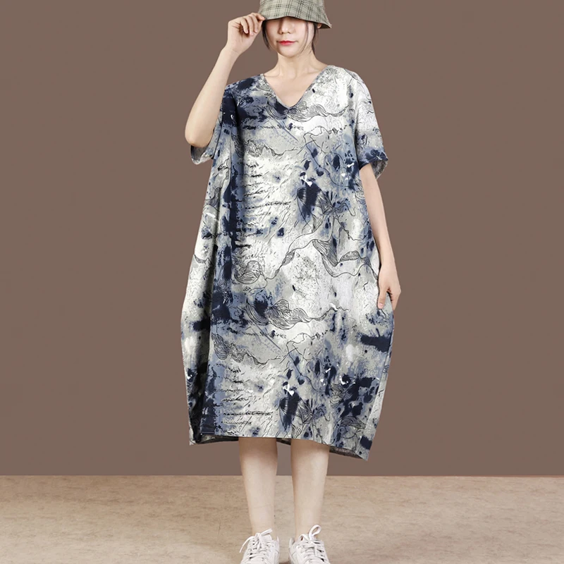 2023 Women's Dress New Pattern Summer Ethnic Style Printing Retro Loose and Comfortable Leisure Time Free Shipping
2023 Women's Dress New Pattern Summer Ethnic Style Printing Retro Loose and Comfortable Leisure Time Free Shipping