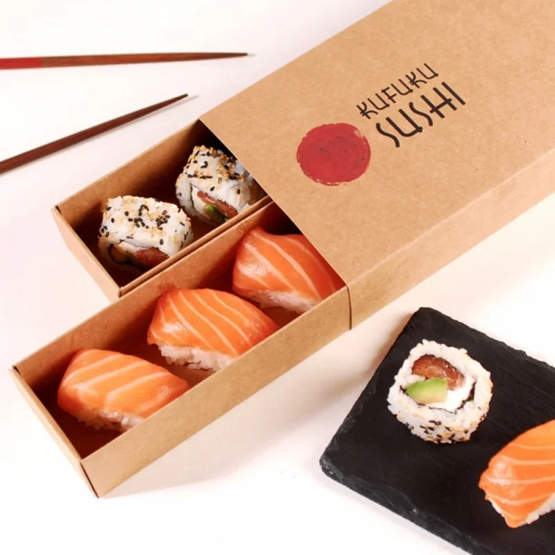 Customized productWholesale Biodegradable Restaurant To Go Box Food Disposable Kraft Japanese Paper Takeout Sushi Box With Compa
Customized productWholesale Biodegradable Restaurant To Go Box Food Disposable Kraft Japanese Paper Takeout Sushi Box With Compa