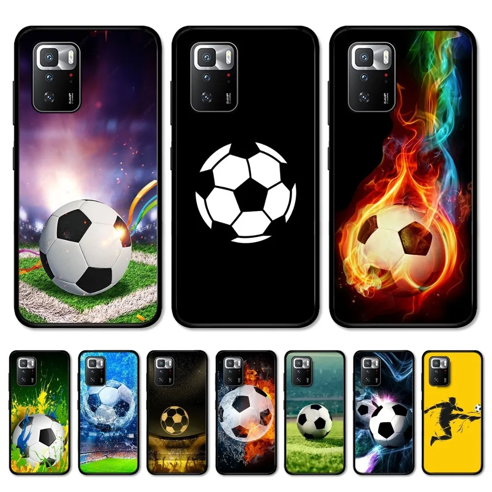 

Football Passion Soccer Ball Phone Case For Redmi 5 6 7 8 9 10 plus pro 6 7 8 9 A GO K20 K30 K40 pro plus F3 Fundas