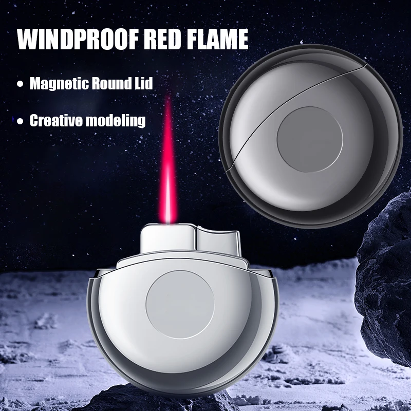 Hot Creative UFO Windproof Red Flame Butane Gas Inflatable Metal Lighter Direct Charge Turbo Torch Cigar Lighter High End Gift
Hot Creative UFO Windproof Red Flame Butane Gas Inflatable Metal Lighter Direct Charge Turbo Torch Cigar Lighter High End Gift
