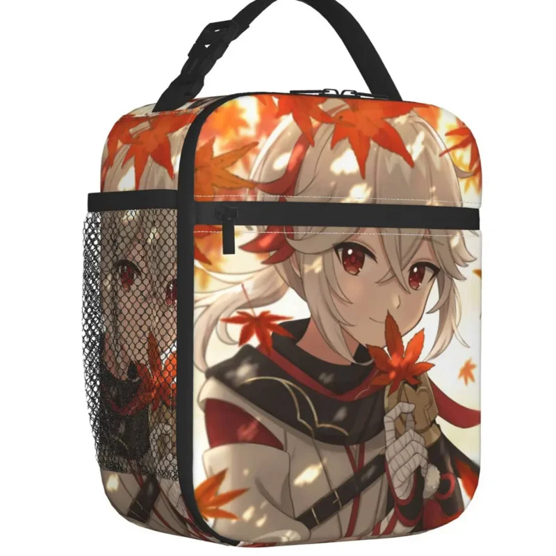 

Genshin Impact Fall Kazuha Insulated Bag For Women Resuable Anime Game Cooler Thermal Lunch Box Kids School Children