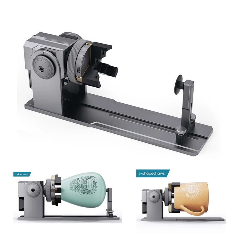 R1 Portable Multi-Mode Automatic Chuck Aluminum Alloy Adjustable Cylindrical Object Drum Rotating Device Laser Engraving Machine
R1 Portable Multi-Mode Automatic Chuck Aluminum Alloy Adjustable Cylindrical Object Drum Rotating Device Laser Engraving Machine