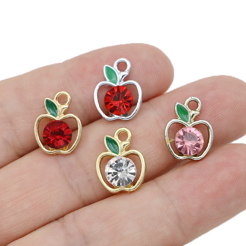10Pcs Crystal Red Apple Charm Pendant Jewelry Making Bracelet Necklace Earrings DIY Accessories Craft
10Pcs Crystal Red Apple Charm Pendant Jewelry Making Bracelet Necklace Earrings DIY Accessories Craft