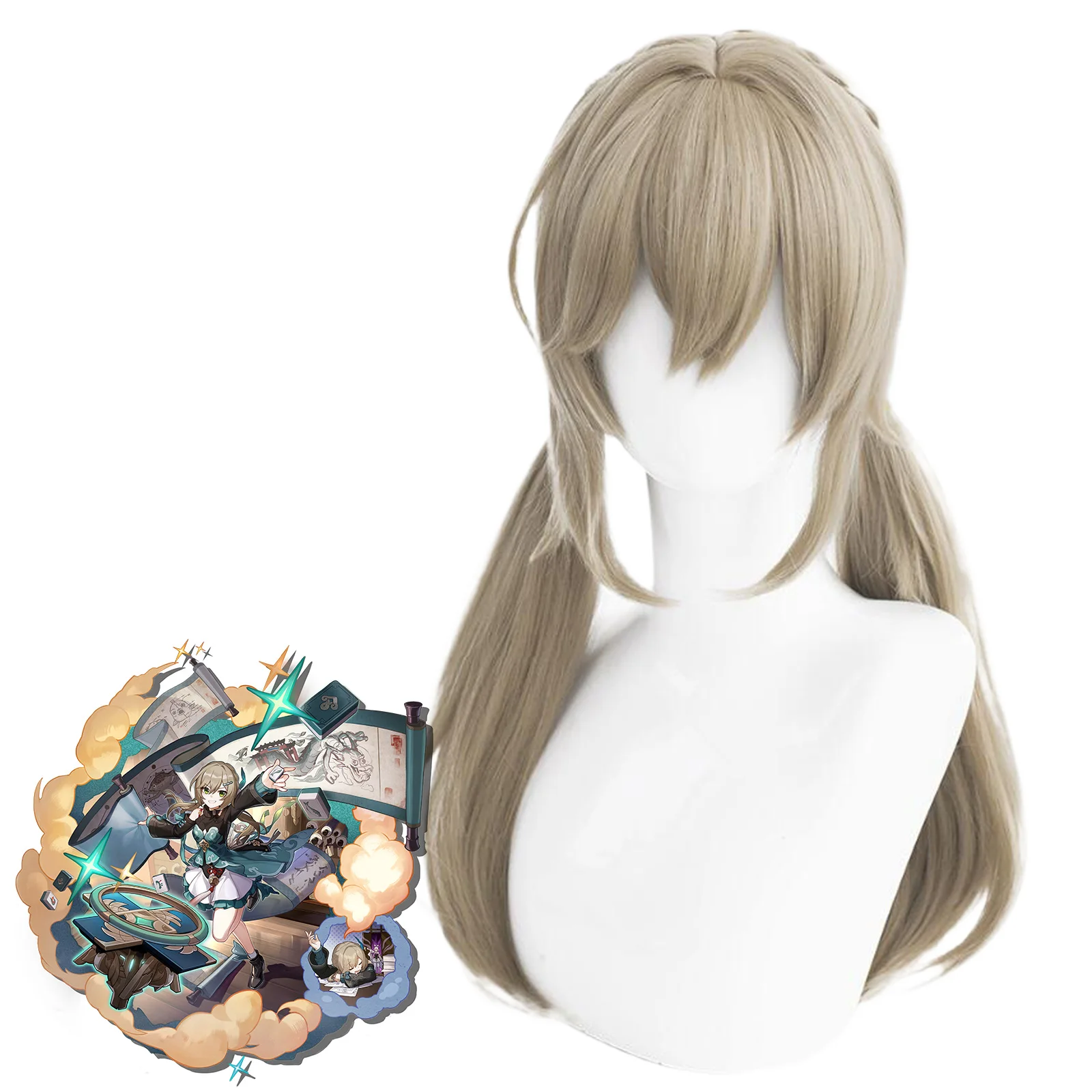 Honkai: Star Rail Cosplay Wig Costume Qingque Double Ponytail Braid Role Play Heat Resistant Synthetic Wigs + Wig Cap
Honkai: Star Rail Cosplay Wig Costume Qingque Double Ponytail Braid Role Play Heat Resistant Synthetic Wigs + Wig Cap