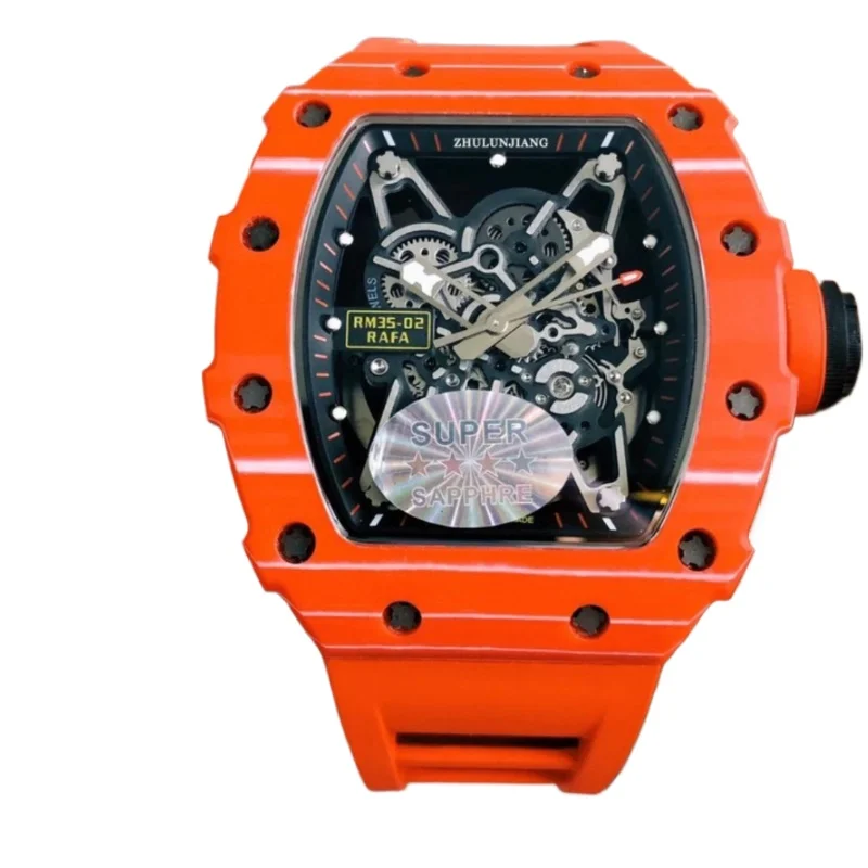 Мужские автоматические механические часы в деловом стиле, повседневные светящиеся водонепроницаемые бочки с красным углеродным волокном
Мужские автоматические механические часы в деловом стиле, повседневные светящиеся водонепроницаемые бочки с красным углеродным волокном