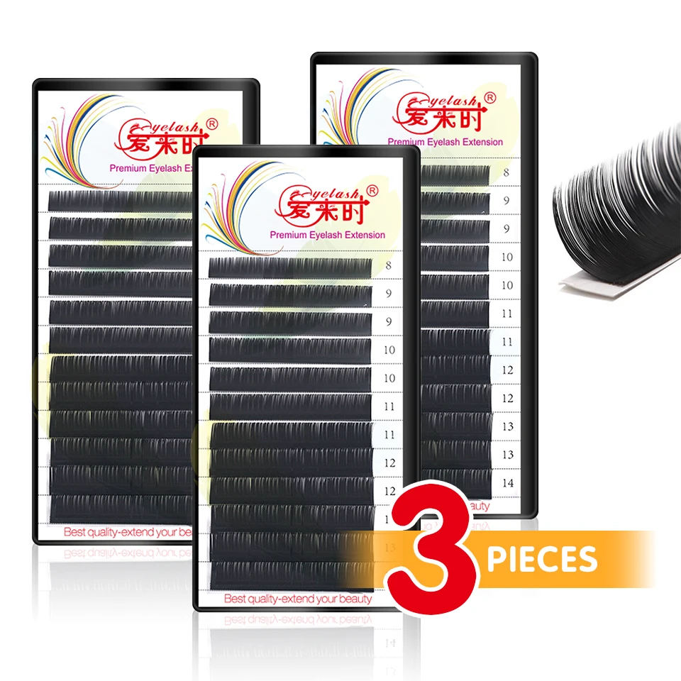 NEWCOME 3Pcs All Sizes Individual Eyelashes B C CC D Natural False Eyelashes Mink Classic Eyelash Extension Cilia 0.03-0.25mm
NEWCOME 3Pcs All Sizes Individual Eyelashes B C CC D Natural False Eyelashes Mink Classic Eyelash Extension Cilia 0.03-0.25mm