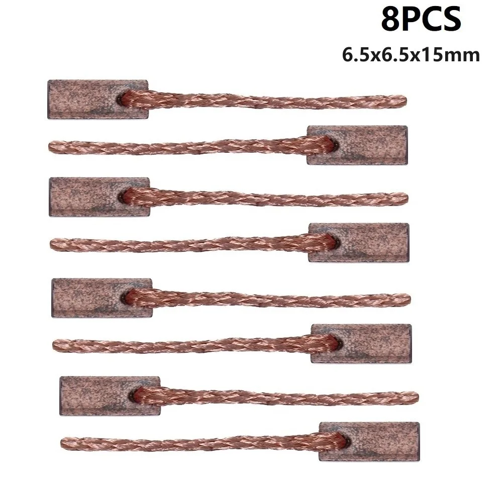 ULFATEC Brand 8PCS Carbon Brushes 6 5x6 5x15mm for Motor Excellent Electrical Conductivity Durable Sliding Properties
ULFATEC Brand 8PCS Carbon Brushes 6 5x6 5x15mm for Motor Excellent Electrical Conductivity Durable Sliding Properties