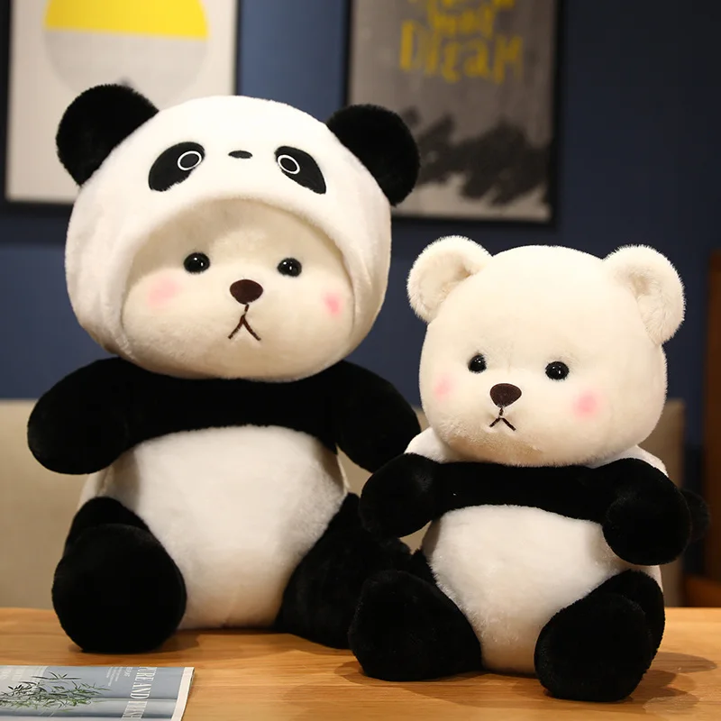 

Милая плюшевая игрушка в виде панды, Мишка-Тедди, кукла, мультяшная набивная подушка в виде животного, подарок на Рождество, 25-60 см