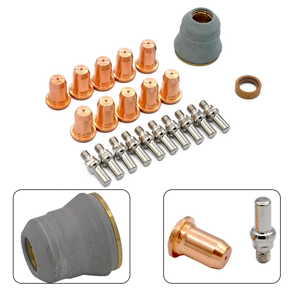 1.1mm Nozzle Plasma Torch Electrode Kit 22pcs Plasma Cutting Consumable Accessories 20A Kit For Forney 251 Forney Welding Parts
1.1mm Nozzle Plasma Torch Electrode Kit 22pcs Plasma Cutting Consumable Accessories 20A Kit For Forney 251 Forney Welding Parts