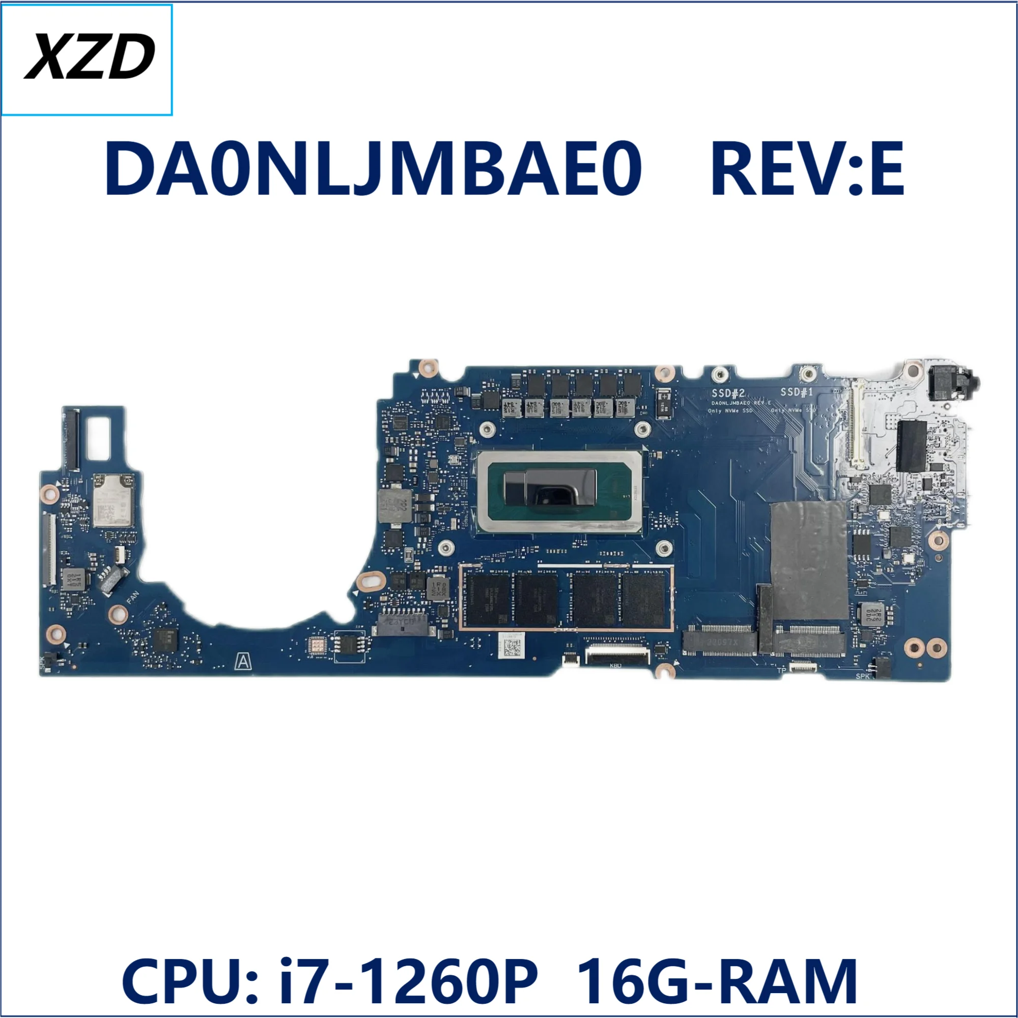 

DA0NLJMBAE0 REV:E LG Motherboad Mainboard Intel CPU-I7 1260P RAM-16GB 100% test ok