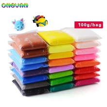 

24 Color Select Colored Modeling Slime Light Air Dry Clay Polymer Clay Plasticine DIY Handmade Art Toys for Children 100g/bag