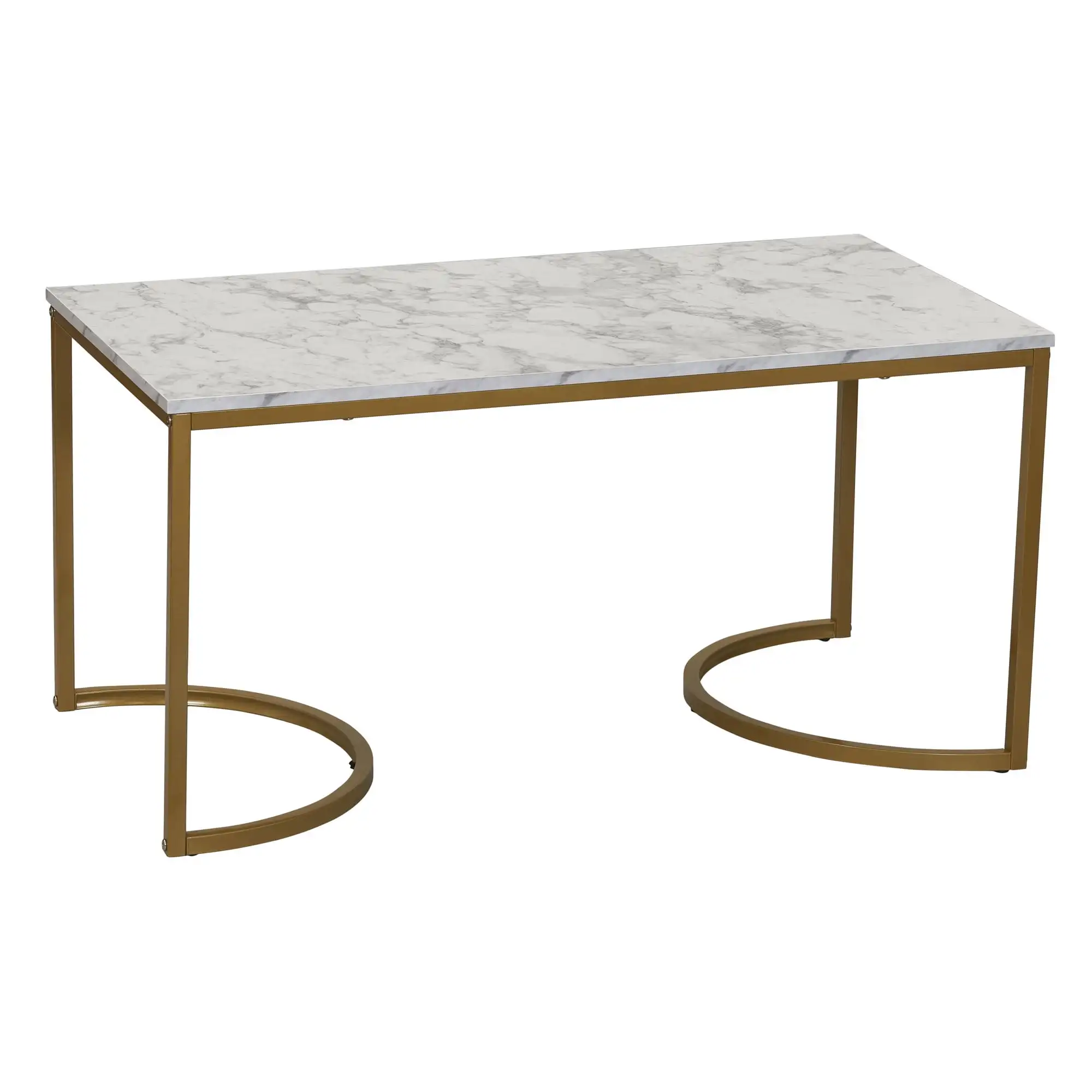 Household Essentials Half-Moon Modern Coffee Table White Marble Clever design Stylish rectangular desktop
Household Essentials Half-Moon Modern Coffee Table White Marble Clever design Stylish rectangular desktop