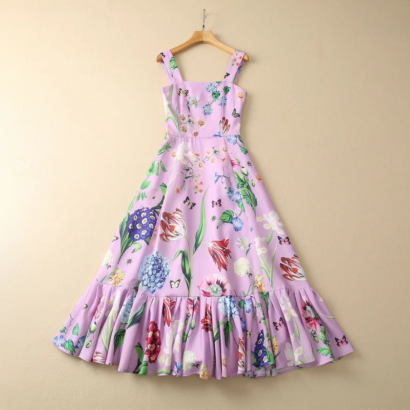 European and American women's clothes 2023 spring new Bead the sling Sleeveless floral print Fashion Dress
European and American women's clothes 2023 spring new Bead the sling Sleeveless floral print Fashion Dress