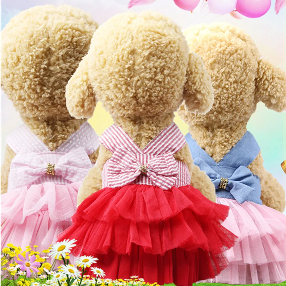 Sling Dog Dress Summer Pet Dog Clothes Wedding Dress Skirt Puppy Clothing Spring Fashion Jean Stripe Suspender Skirt Mesh Skirt
Sling Dog Dress Summer Pet Dog Clothes Wedding Dress Skirt Puppy Clothing Spring Fashion Jean Stripe Suspender Skirt Mesh Skirt