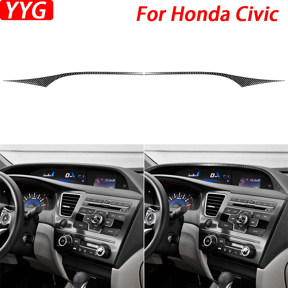 For Honda Civic 9th Coupe Sedan 2013-2015 Carbon Fiber Dashboard Panel Trim Strips Car Interior Decoration Accessories Sticker
For Honda Civic 9th Coupe Sedan 2013-2015 Carbon Fiber Dashboard Panel Trim Strips Car Interior Decoration Accessories Sticker