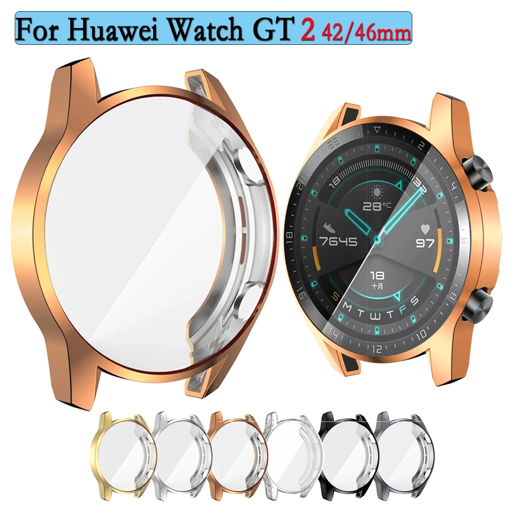 Чехол из ТПУ для Huawei Watch GT2 42/46 мм, чехол для часов с защитной пленкой, Сменные аксессуары
Чехол из ТПУ для Huawei Watch GT2 42/46 мм, чехол для часов с защитной пленкой, Сменные аксессуары