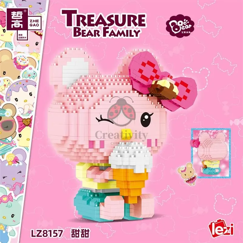 Candies Bear Mini Building Blocks Cartoon Particle Bircks Cute Animal Assembled Model Toys For Children Gift
Candies Bear Mini Building Blocks Cartoon Particle Bircks Cute Animal Assembled Model Toys For Children Gift