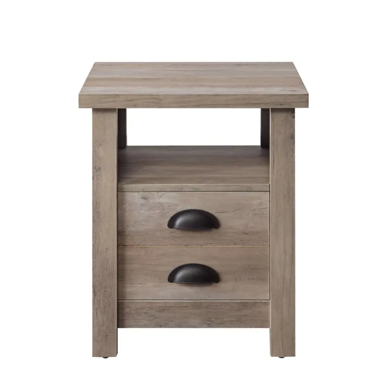 

Better Homes & Gardens Granary Modern Farmhouse End Table, （Rustic Gray/Brown）optional