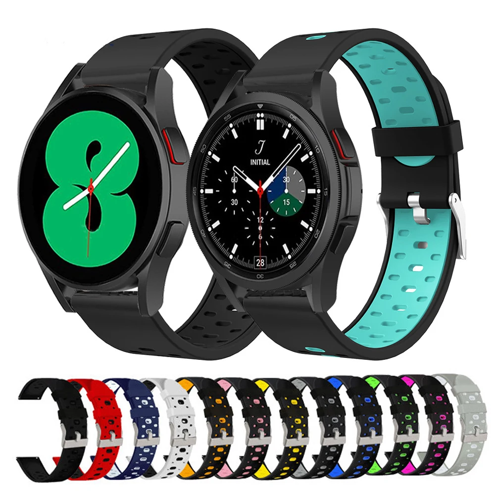 Ремешок силиконовый для Samsung Galaxy Watch 4 40 мм 44 мм/Watch 4 Classic 42 мм 46 мм, спортивный браслет для смарт-часов, 20 мм
Ремешок силиконовый для Samsung Galaxy Watch 4 40 мм 44 мм/Watch 4 Classic 42 мм 46 мм, спортивный браслет для смарт-часов, 20 мм