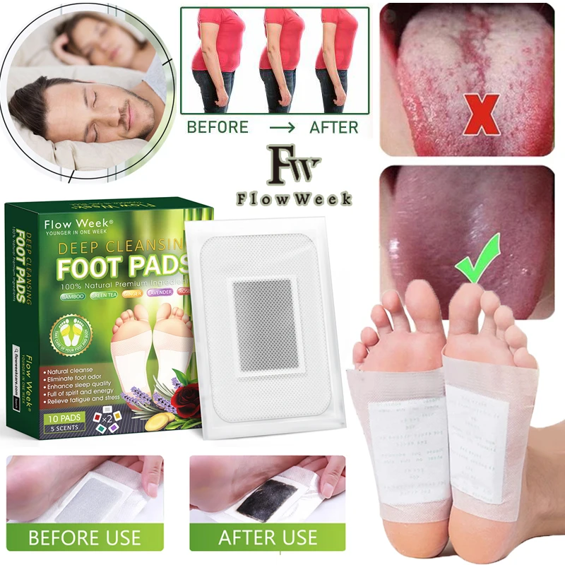 Flow Week 10-100 PADS Natural Ginger Bamboo Detox Foot Patch Relief Body Improve Sleep Slimming Cleansing Pads Beauty Health
Flow Week 10-100 PADS Natural Ginger Bamboo Detox Foot Patch Relief Body Improve Sleep Slimming Cleansing Pads Beauty Health