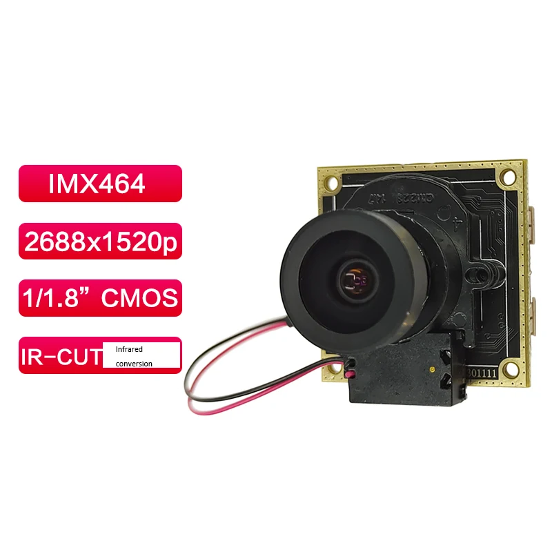2688 x 1520 4MP HD CMOS IMX464 FF 140° Camera Module With IR-CUT Infrared Night Vision Conversion Mipi
2688 x 1520 4MP HD CMOS IMX464 FF 140° Camera Module With IR-CUT Infrared Night Vision Conversion Mipi