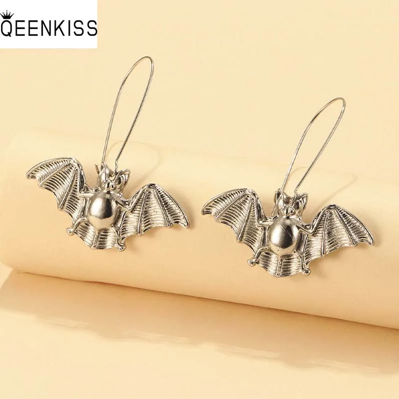 QEENKISS EG6324 2022 Fine Jewelry Wholesale Fashion Woman Girl Birthday Wedding simple Retro Bat Antique Silver Drop Earrings
QEENKISS EG6324 2022 Fine Jewelry Wholesale Fashion Woman Girl Birthday Wedding simple Retro Bat Antique Silver Drop Earrings