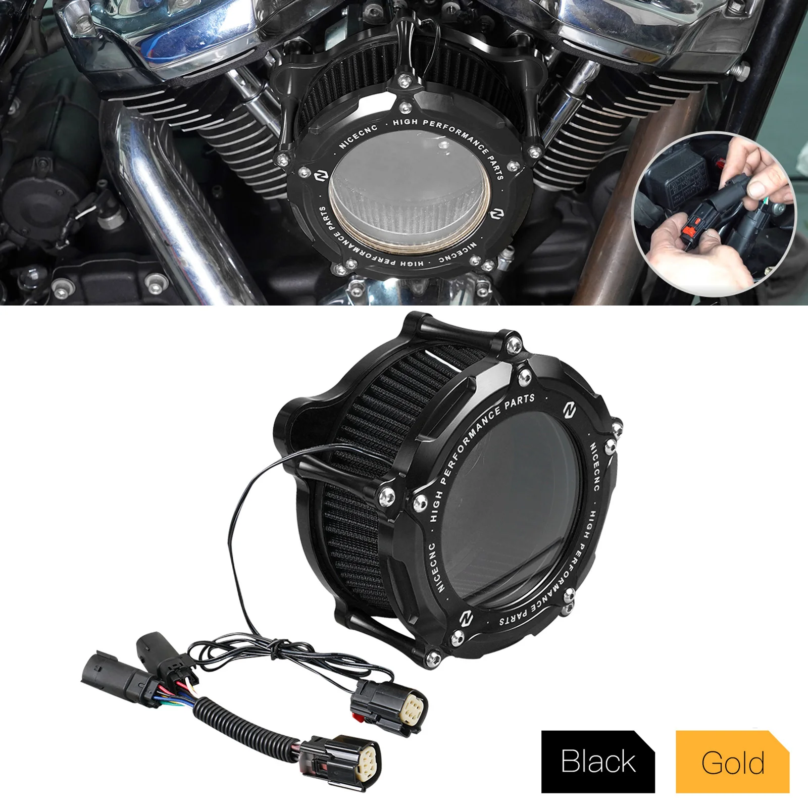 Air Cleaner Intake Filter LED Strip Light For Harley Touring Road King Road Glide Electra Glide Freewheeler Replace 54000141
Air Cleaner Intake Filter LED Strip Light For Harley Touring Road King Road Glide Electra Glide Freewheeler Replace 54000141