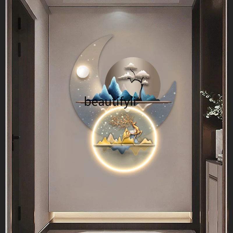 HJ Decorative Painting Hallway Background Wall Mural round Overlay Luminous Paint
HJ Decorative Painting Hallway Background Wall Mural round Overlay Luminous Paint