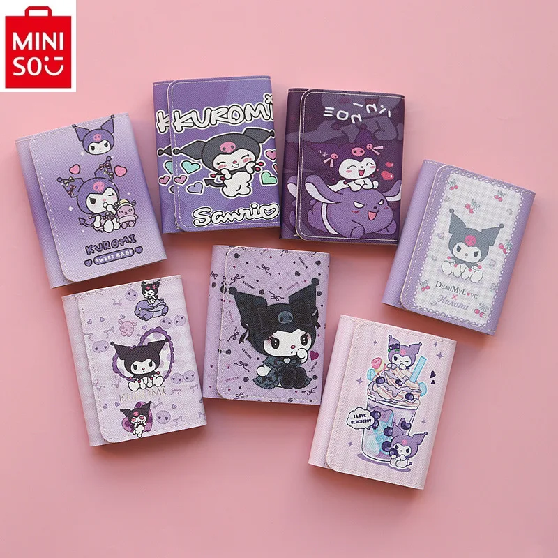 MINISO Sanrio Kuromi Hello Kitty Printed Folding Small, Fresh and Cute Student Thin Zero Wallet Multi functional Storage Wallet
MINISO Sanrio Kuromi Hello Kitty Printed Folding Small, Fresh and Cute Student Thin Zero Wallet Multi functional Storage Wallet
