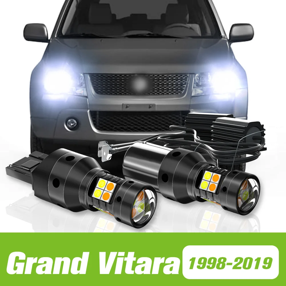 2pcs For Suzuki Grand Vitara 1998-2019 Dual Mode LED Turn Signal+Daytime Running Light DRL 2006 2012 2013 2014 2015 Accessories
2pcs For Suzuki Grand Vitara 1998-2019 Dual Mode LED Turn Signal+Daytime Running Light DRL 2006 2012 2013 2014 2015 Accessories