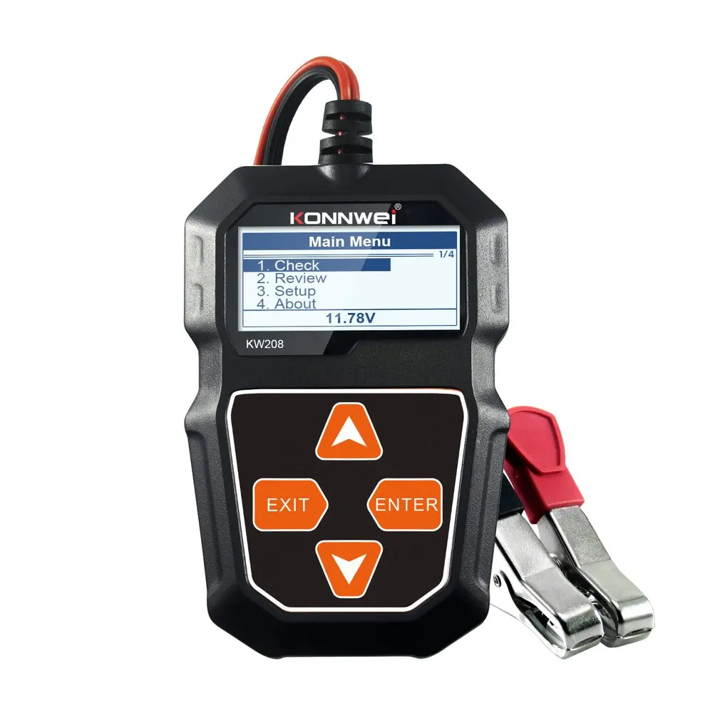 New KW208 Auto Diagnostic Scanner Car Battery Tester 12V 100 To 2000CCA Cranking Charging Circut Tester Battery Analyzer Tools
New KW208 Auto Diagnostic Scanner Car Battery Tester 12V 100 To 2000CCA Cranking Charging Circut Tester Battery Analyzer Tools