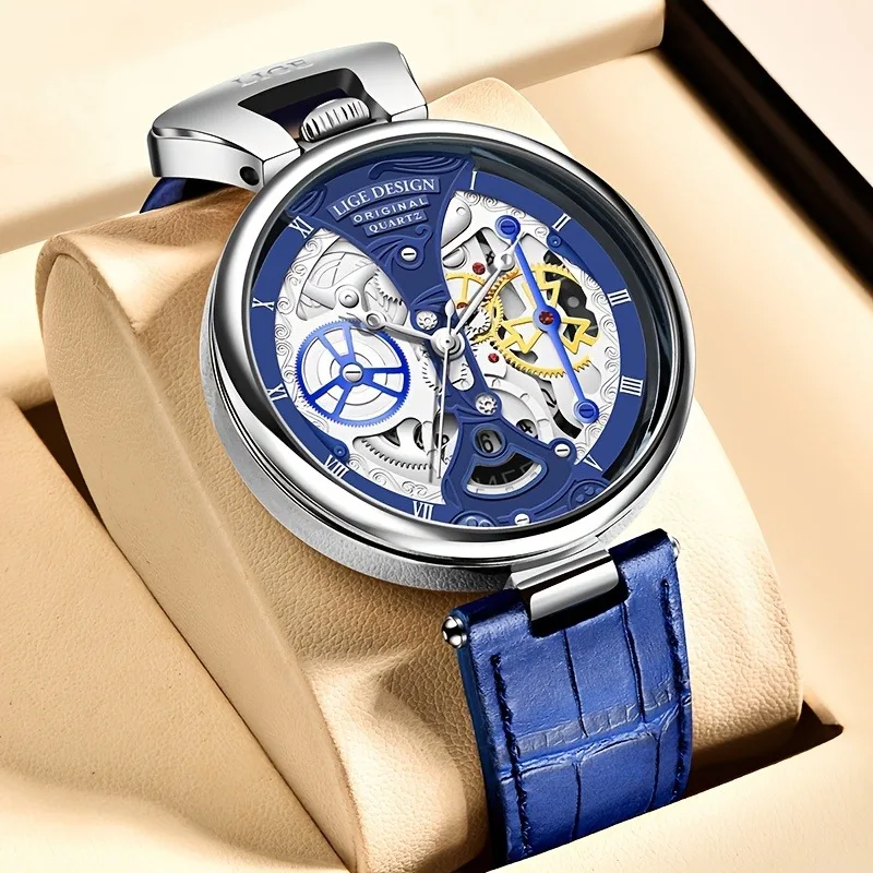 Men's Quartz Watch Crown Design Hollow Dial Calendar Waterproof Business Watch Mens Watches Top Brand Luxury Automatic
Men's Quartz Watch Crown Design Hollow Dial Calendar Waterproof Business Watch Mens Watches Top Brand Luxury Automatic