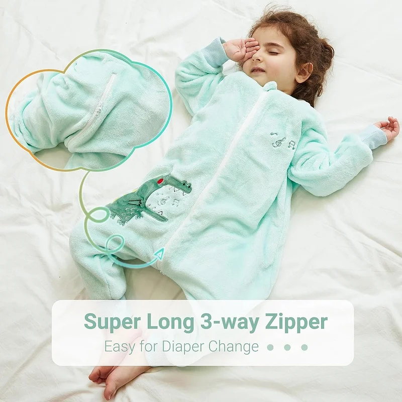Baby Sleeping Bag Cute Cartoon Dinosaur Toddler Sleepwear Walk Play Pajamas Flannel Autumn Winter Keep Warm Sleepsack 1-6 Years
Baby Sleeping Bag Cute Cartoon Dinosaur Toddler Sleepwear Walk Play Pajamas Flannel Autumn Winter Keep Warm Sleepsack 1-6 Years