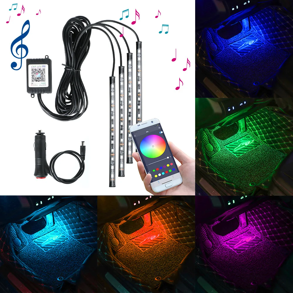 Подсветка, управление музыкой, приложение RGB с USB-прикуривателем, интерьер автомобиля, декоративная атмосфера, лампа, внешнее освещение для автомобиля
Подсветка, управление музыкой, приложение RGB с USB-прикуривателем, интерьер автомобиля, декоративная атмосфера, лампа, внешнее освещение для автомобиля