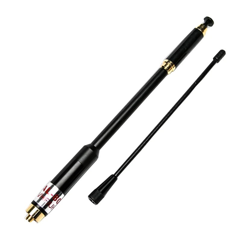 AL-800 Двухдиапазонная 144/430 МГц SMA-Женская телескопическая антенна для бы hyxun BAOFENG
AL-800 Двухдиапазонная 144/430 МГц SMA-Женская телескопическая антенна для бы hyxun BAOFENG