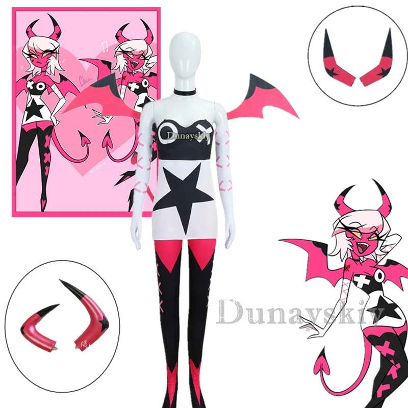 New Hazbin Cosplay Hotel Helluva Boss Verosika Mayday Cosplay Costume Women Red Horn Headband Hairpin Prop Halloween Headwear
New Hazbin Cosplay Hotel Helluva Boss Verosika Mayday Cosplay Costume Women Red Horn Headband Hairpin Prop Halloween Headwear