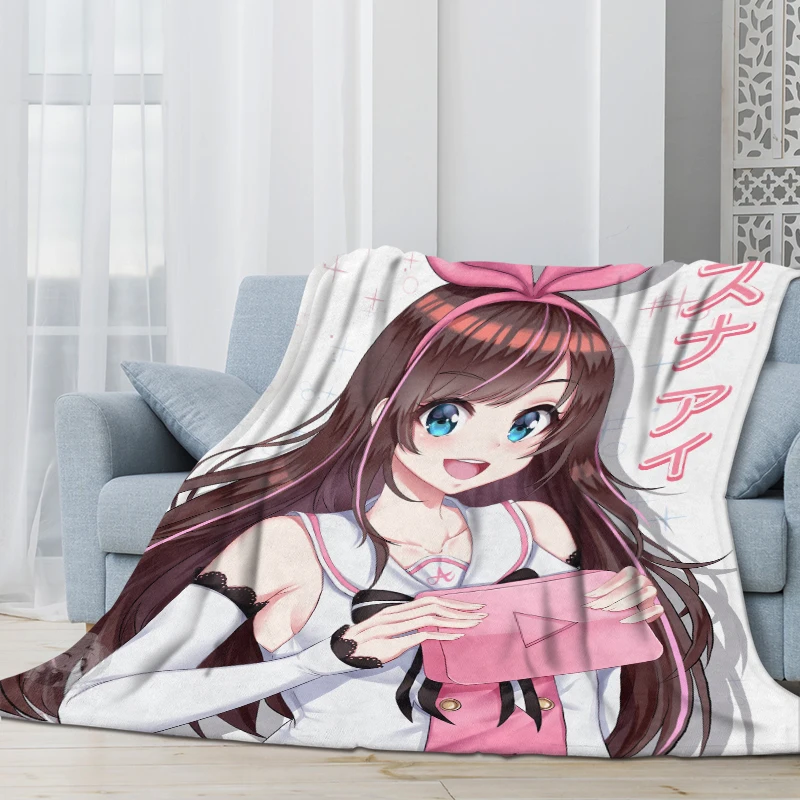 

Kizuna AI 3D печатное плюшевое фланелевое одеяло s взрослый дом офис диван путешествия моющееся повседневное студенческое фланелевое одеяло 01